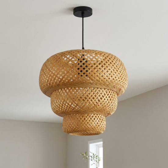 Straw Chandelier Small